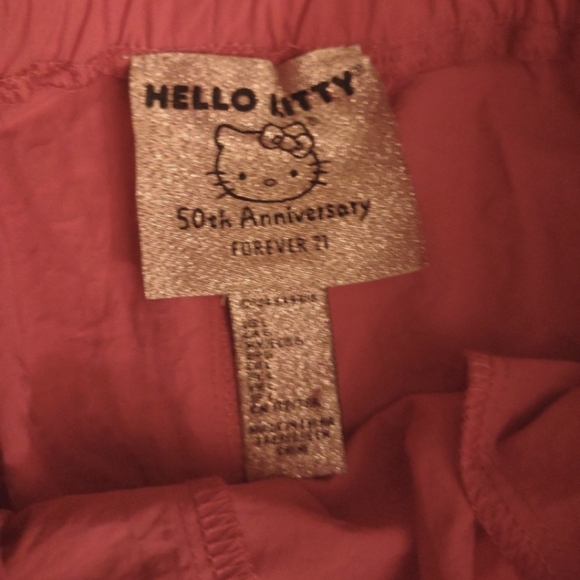 Hello Kitty 50th Rhinestone Hot Pink Tracksuit Pants Y2k Bling Barbiecore - Picture 4 of 6